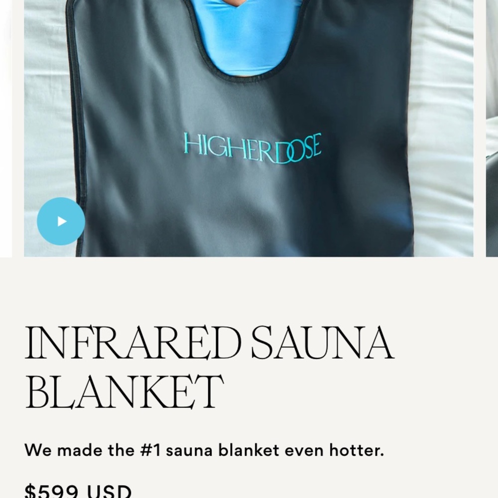 Infrared sauna blanket.